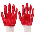 Chemical Protective Glove Manufacturer - High Quality Water Oil Resistance Red Pvc