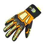 Industrial Impact Gloves Manufacturer - Custom Logo Mechanic Work