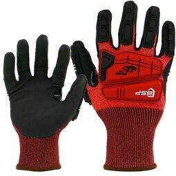 Anti Cut Impact Gloves Factory - EN388 TPR Nitrile Foam Coated BSP