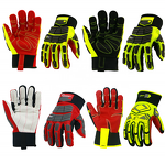Winter Impact Work Gloves Supplier - BSP Black Lined Tpr Anti Impact Oil Field