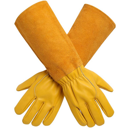 Leather Garden Gloves Supplier - Durable Top Grain Genuine Long Sleeve