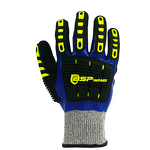 Cut Resistant Safety Gloves Supplier - TPR Impact Sandy Nitrile Palm Coated