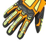 Industrial Impact Gloves Manufacturer - Custom Logo Mechanic Work