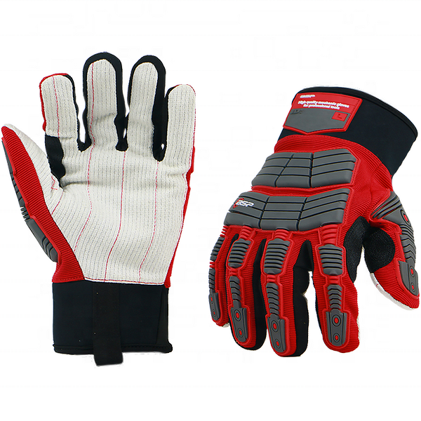 Oil Field Impact Gloves Factory - BSP Anti Slip Construction Cotton Safety