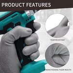 Touch Screen Work Gloves Factory - Seamless Custom Color Stretch Cuff Non-slip