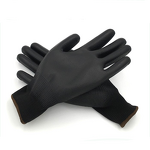 Pu Coated Gloves Factory - Wholesale Mittens Black Pu Glove Esd
