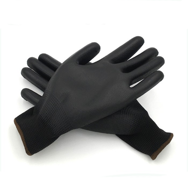 Pu Coated Gloves Factory - Wholesale Mittens Black Pu Glove Esd