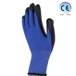 Nitrile Dip Gloves Manufacturer - Blue Nitrile Coated Gloves in Qingdao
