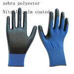 Nitrile Dip Gloves Manufacturer - Blue Nitrile Coated Gloves in Qingdao