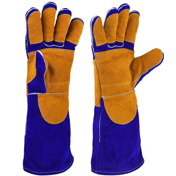 Welding Leather Safety Gloves Factory - Heat Resistant Mitts Tig Welder Long Sleeve