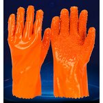 Chemical-proof Gloves Supplier - Non-slip Cotton Coated PVC Clips Latex