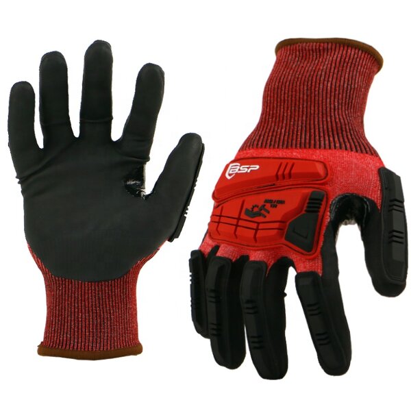 Safety Work Impact Gloves Supplier - EN388 TPR Nitrile Foam Coated BSP