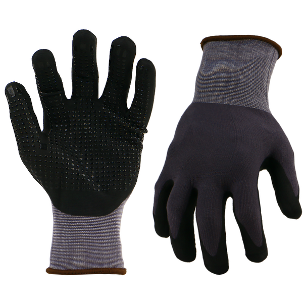 Cut Resistant Gloves Manufacturer - 15 Gauge Nylon Sandy Nitrile Coating Level 3