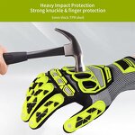 HPPE TPR Knuckle Gloves Factory - BSP Sandy Nitrile Anti Impact Working Cut