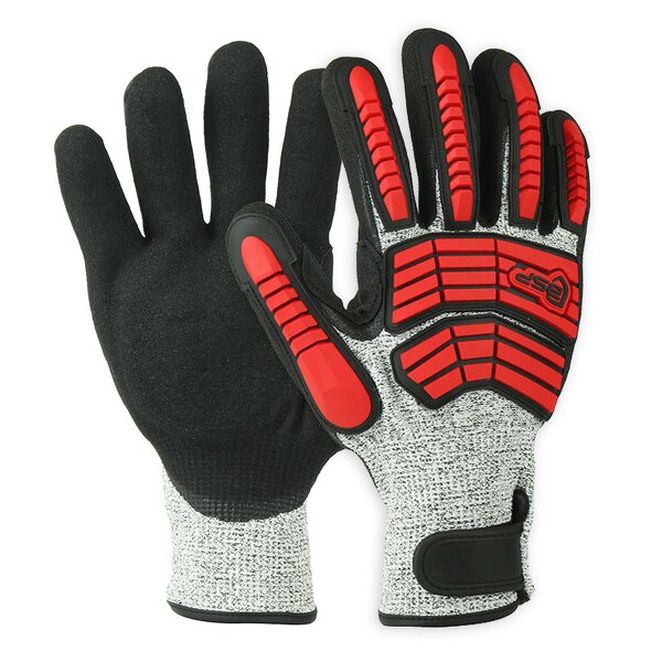 Impact Safety Gloves Supplier - Heavy Duty Nitrile Coated Oilfield Tpr Mechanic