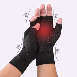 Copper Compression Gloves Factory - 2022 Fingerless Copper Infused Carpal Tunnel