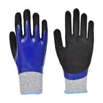 PU Coated Safety Gloves Supplier - Nylon Knitted Black General Purpose Work