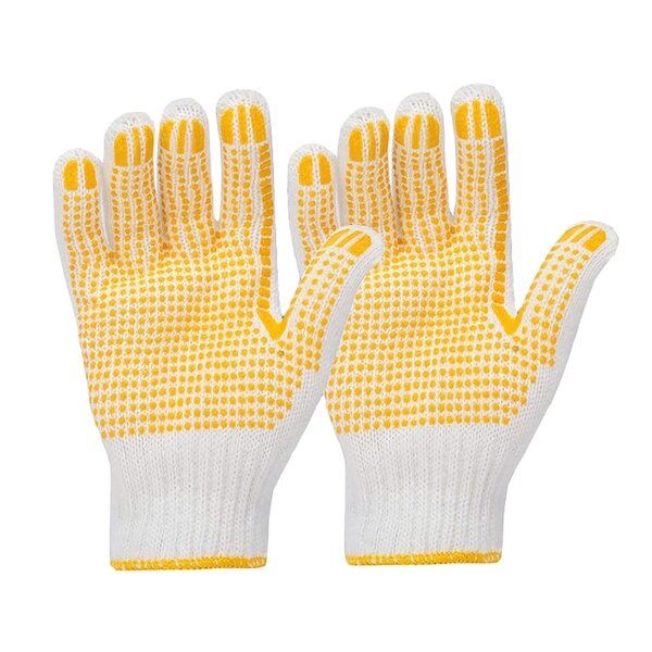 PVC Dotted Work Gloves Supplier - Cotton Yarn Breathable Knitted Wholesale