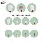 Makeup Brush Set Manufacturer - OEM Custom 10 Pc Synthetic Natural Hair Flower