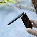 Compact Mirror Manufacturer - OEM Custom Mini Black Foldable Square Pocket