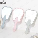 Handheld Mirror Manufacturer - OEM Custom ABS Frame Tooth Shape Multi-Color
