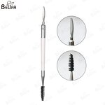 Eyebrow Brush Manufacturer - Wholesale Private Label Angled Double Ended 2 in 1