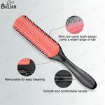 Hair Comb Manufacturer - OEM/ODM MJ Fashionable 9 Row Salon Denman Brush