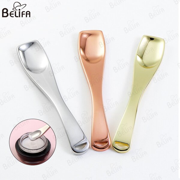 Cosmetic Spatula Manufacturer - OEM Custom Metallic Mini Gold Silver Rose Gold