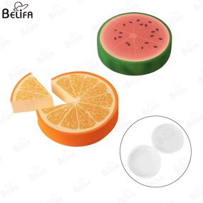 Makeup Sponge Manufacturer - OEM Custom Unique 6Pcs Orange Wedge Design