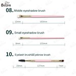 Makeup Brush Set Manufacturer - OEM Custom 10 Pc Synthetic Natural Hair Flower