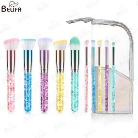 Makeup Brush Set Manufacturer - OEM Custom 10pcs Colorful Rainbow Beauty Brush