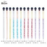 Tapered Makeup Brush Manufacturer - OEM/ODM Pink Crystal Clear Handle Fluffy