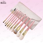 Makeup Brush Set Manufacturer - OEM/ODM Pink Color 10 Pcs New Arrival Goat Hair
