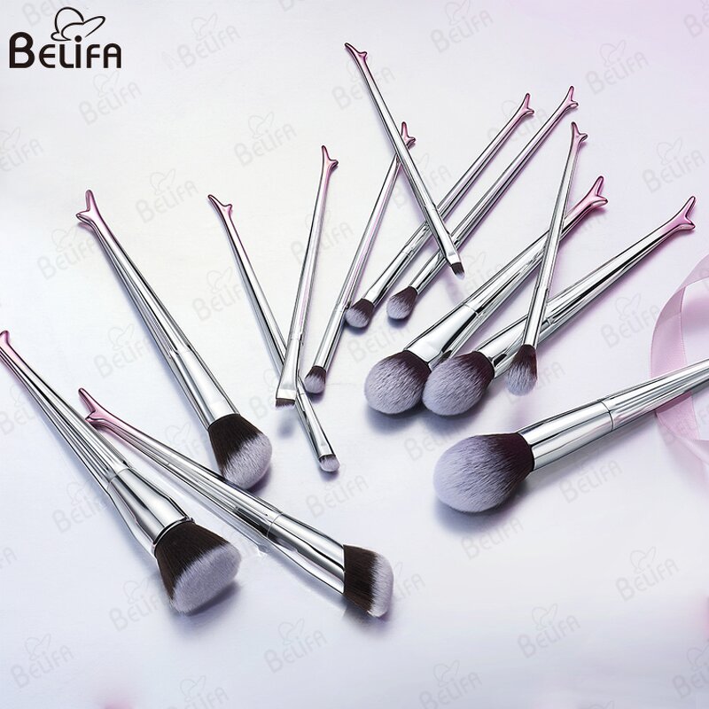 Makeup Brush Manufacturer - OEM Custom 10pcs High-heeled Synthetic Hair Brush