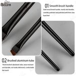 Eyebrow Brush Manufacturer - OEM Custom Soft Slanted Synthetic Angled Fine Brush