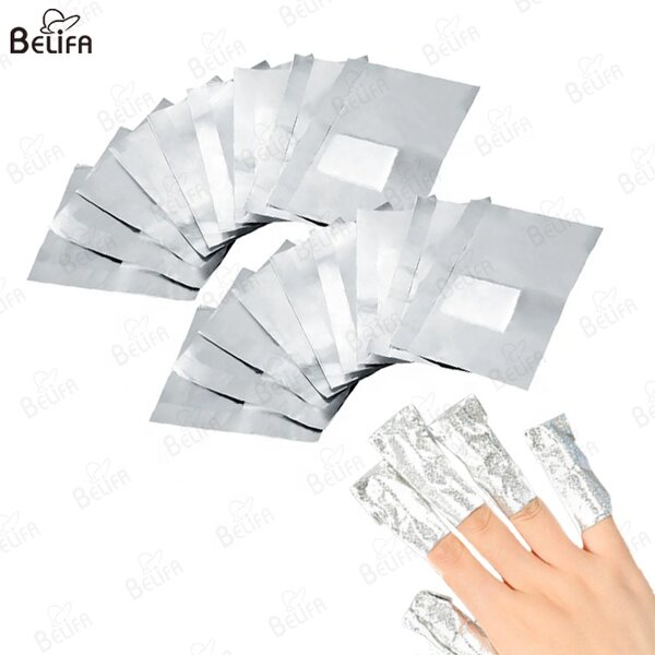 Nail Removal Foil Manufacturer - OEM/ODM Hot Selling 100pcs Aluminum Foil Soak
