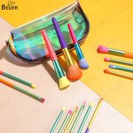 Makeup Brush Set Manufacturer - OEM Custom Shiny Holographic 15pcs Colorful Set