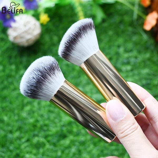 Foundation Brush Manufacturer - OEM/ODM Luxurious Simple Aluminum Handle Soft
