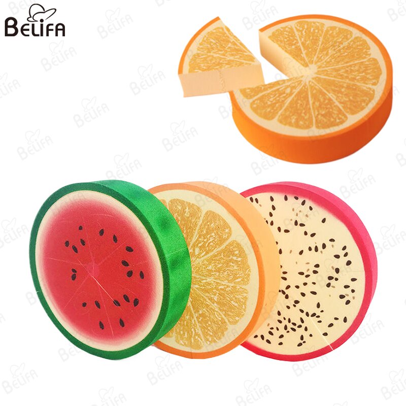 Makeup Sponge Manufacturer - OEM/ODM Fruit Orange Watermelon 6Pcs Triangle