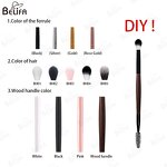 Eyelash Cleansing Brush Manufacturer - OEM/ODM Wood Dual Ended Foam Shampoo Brush