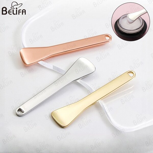 Cosmetic Spatula Manufacturer - OEM Custom Metal Face Lifting Scoop Mini Spoon