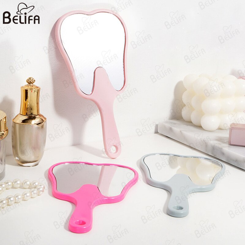 Handheld Mirror Manufacturer - OEM Custom Multi Function Tooth Shaped Plastic