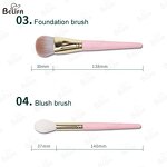 Makeup Brush Set Manufacturer - OEM Custom 10 Pc Synthetic Natural Hair Flower