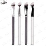 Concealer Brush Manufacturer - OEM Custom Black Wood Handle Angled Thin Brush