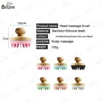 Shampoo Brush Manufacturer - OEM Custom Bamboo Silicone Teeth Head Scalp