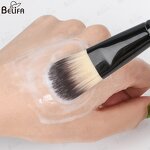 Foundation Brush Manufacturer - OEM/ODM New Trending Flat Smooth Soft Wood Handle