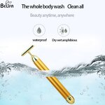 Facial Massager Manufacturer - Wholesale Custom T Shape 24k Golden Electric