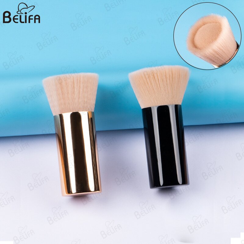Foundation Brush Manufacturer - OEM/ODM High-quality Synthetic Hair Metal Handle