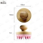 Shampoo Brush Manufacturer - OEM Custom Bamboo Silicone Teeth Head Scalp