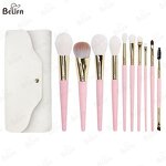Makeup Brush Set Manufacturer - OEM Custom 10 Pc Synthetic Natural Hair Flower